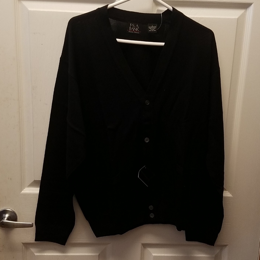 Jos A Banks Mens Cardigan Sweater size Large